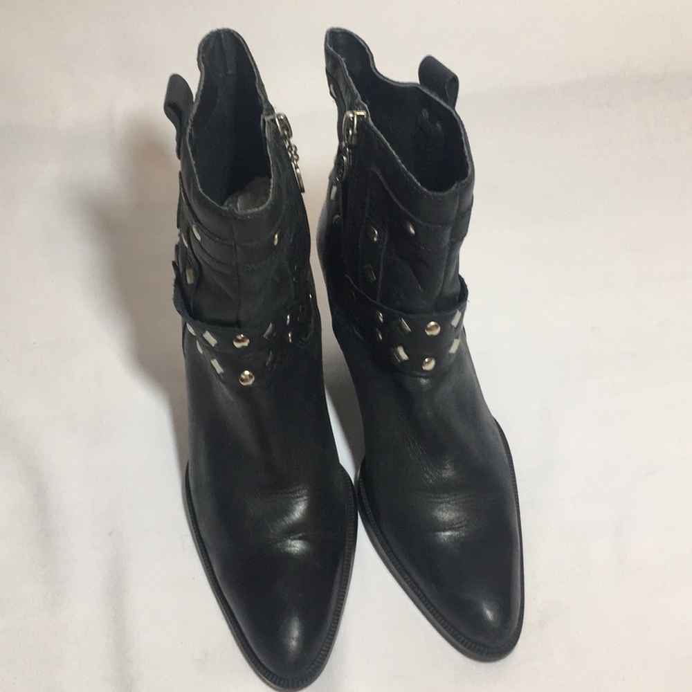 Harley Davidson motorcycle black leather boots